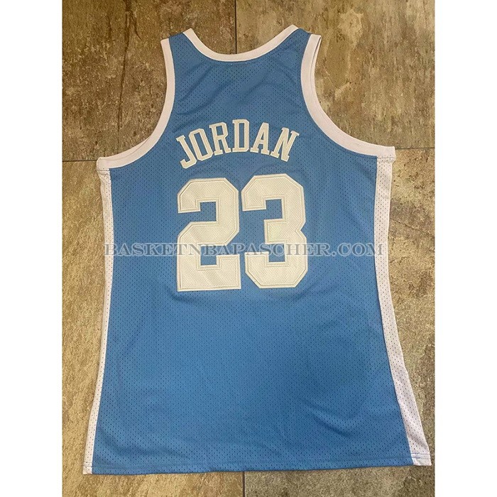 Maillot NCAA North Carolina Tar Heels Michael Jordan NO 23 Mitchell & Ness 1983-84 Bleu